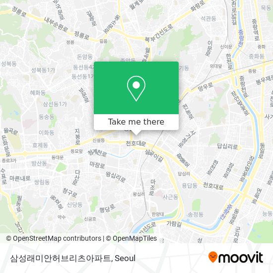 삼성래미안허브리츠아파트 map