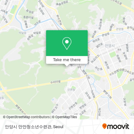 안양시 만안청소년수련관 map