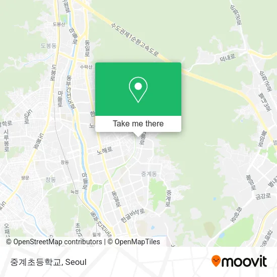 중계초등학교 map
