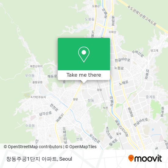 창동주공1단지 아파트 map