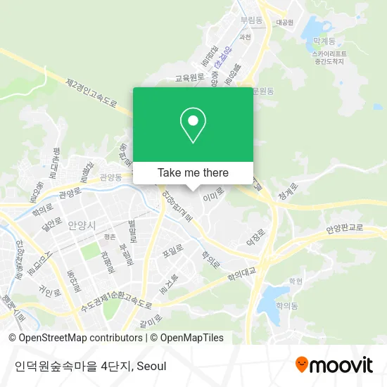인덕원숲속마을 4단지 map