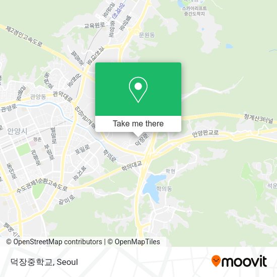 덕장중학교 map