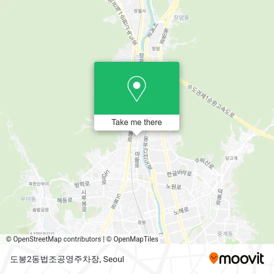 도봉2동법조공영주차장 map