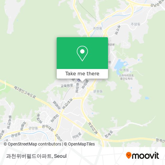 과천위버필드아파트 map