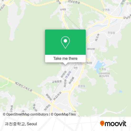과천중학교 map