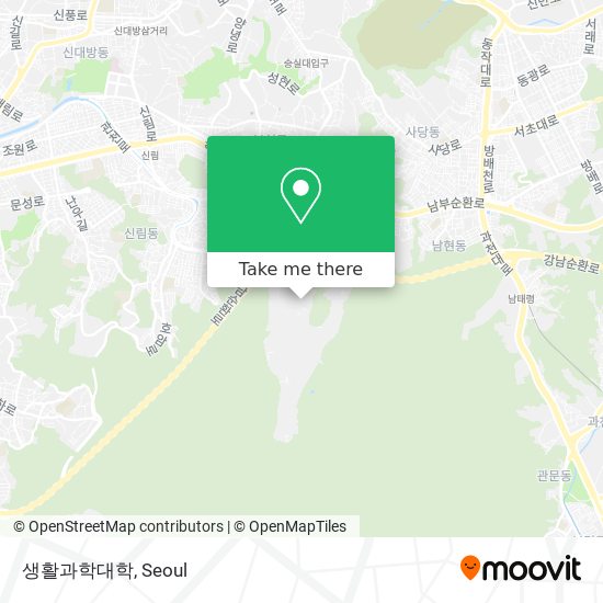 생활과학대학 map