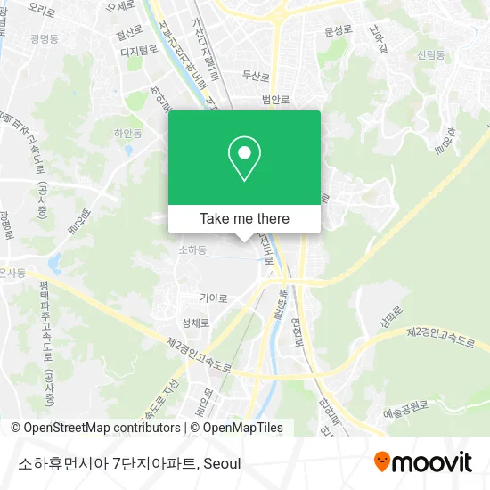 소하휴먼시아 7단지아파트 map