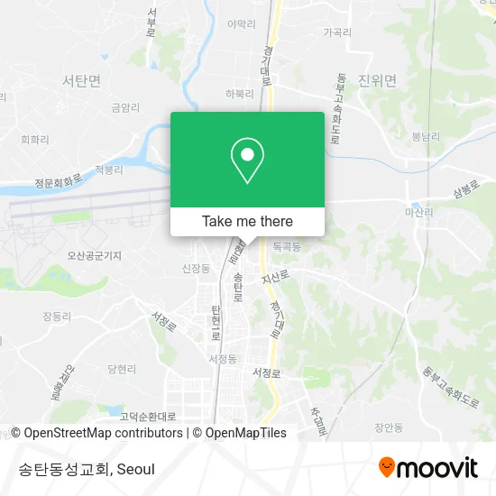 송탄동성교회 map