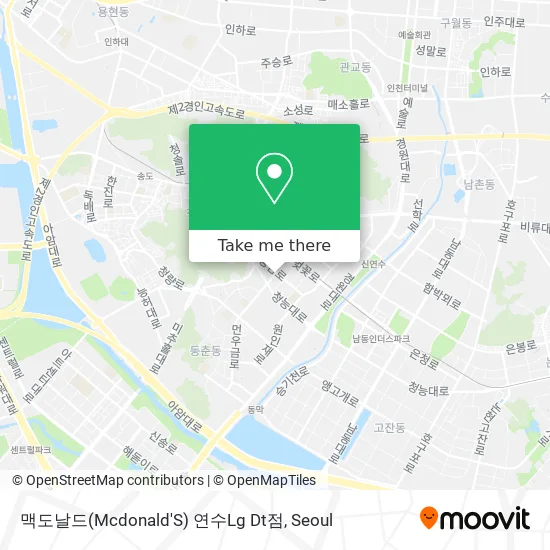맥도날드(Mcdonald'S) 연수Lg Dt점 map