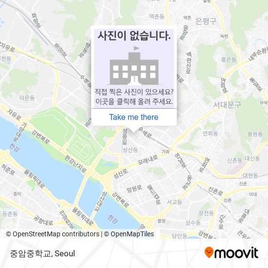 중암중학교 map