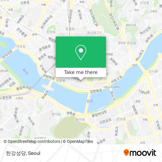 한강성당 map