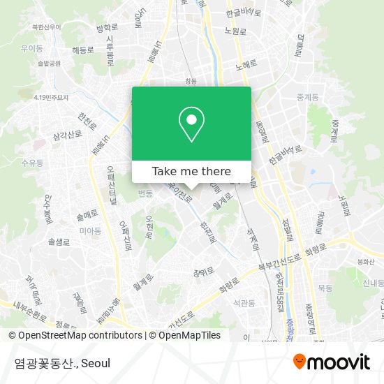 염광꽃동산. map