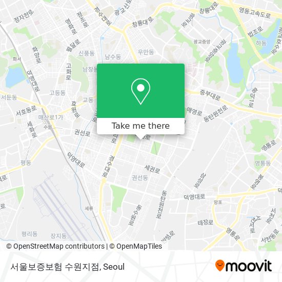 서울보증보험 수원지점 map