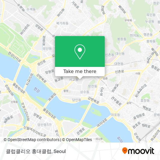 클럽클리오 홍대클럽 map