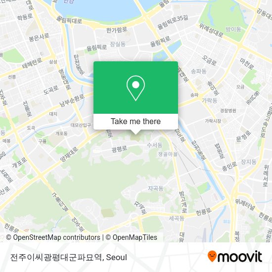 전주이씨광평대군파묘역 map