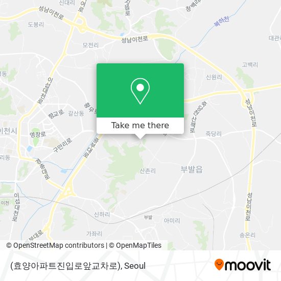 (효양아파트진입로앞교차로) map