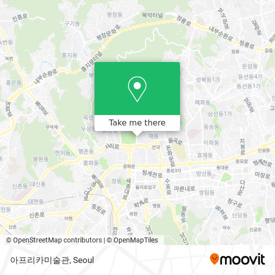 아프리카미술관 map