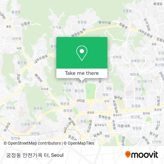 궁정동 안전가옥 터 map