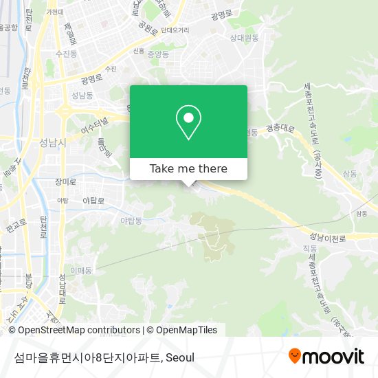섬마을휴먼시아8단지아파트 map