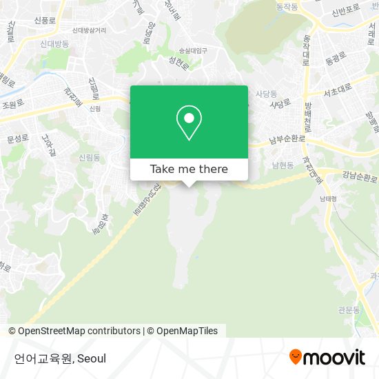 언어교육원 map