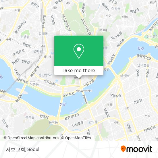 서호교회 map