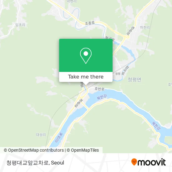 청평대교앞교차로 map