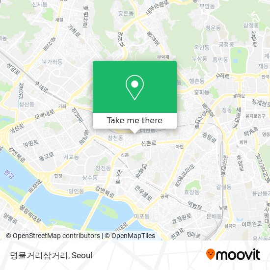 명물거리삼거리 map