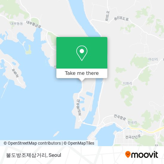 불도방조제삼거리 map