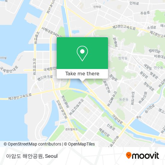 아암도 해안공원 map