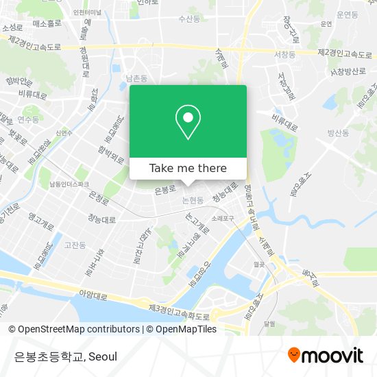 은봉초등학교 map