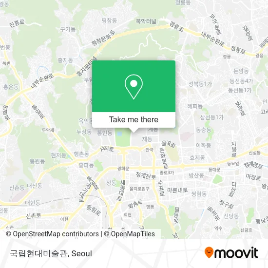 국립현대미술관 map