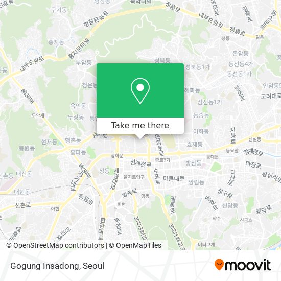 Gogung Insadong map