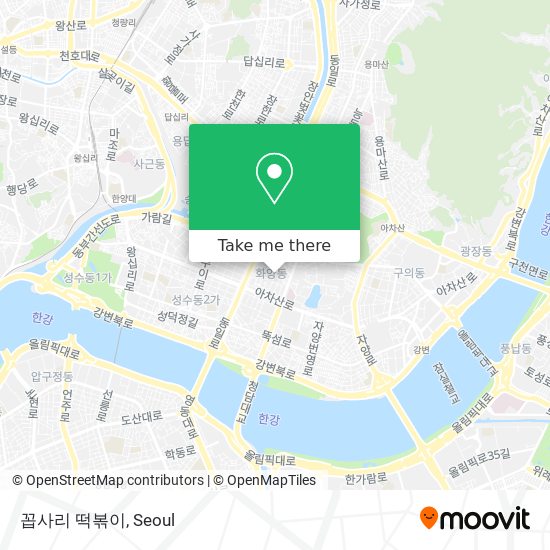 꼽사리 떡볶이 map