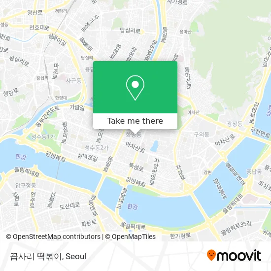 꼽사리 떡볶이 map