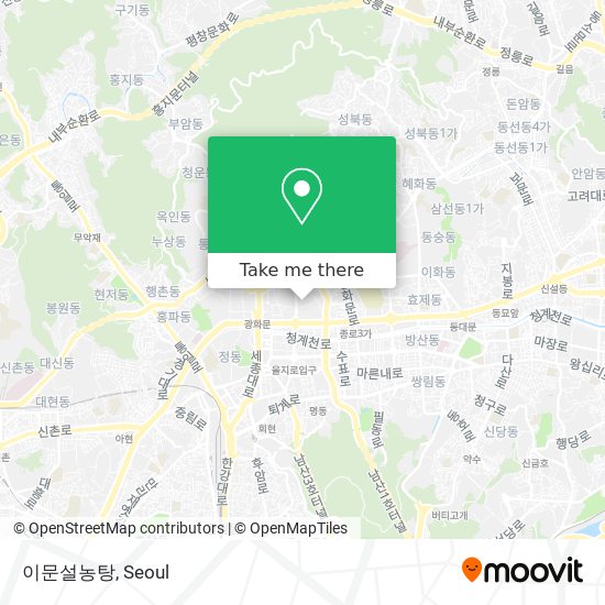 이문설농탕 map