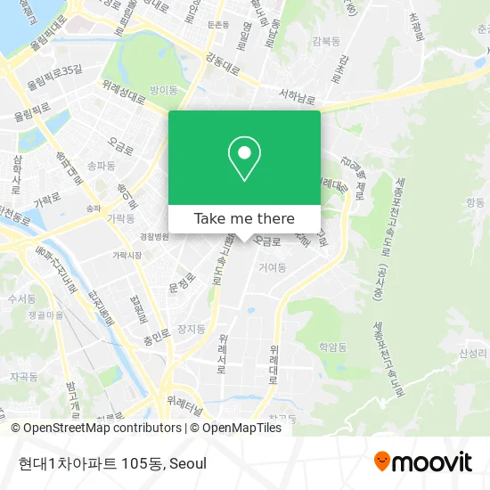 현대1차아파트 105동 map