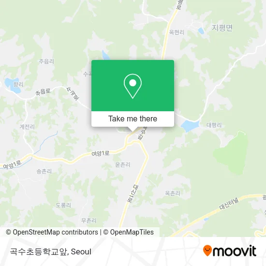 곡수초등학교앞 map