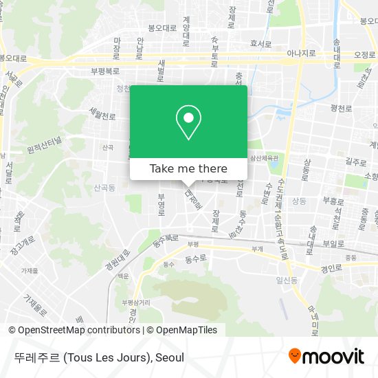 뚜레주르 (Tous Les Jours) map