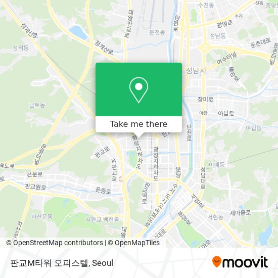 판교M타워 오피스텔 map