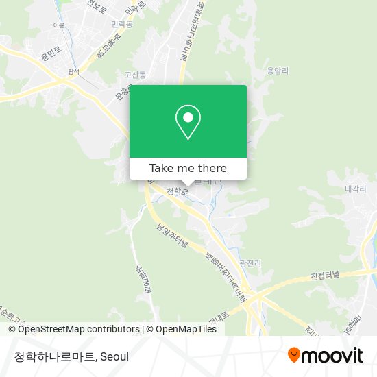 청학하나로마트 map