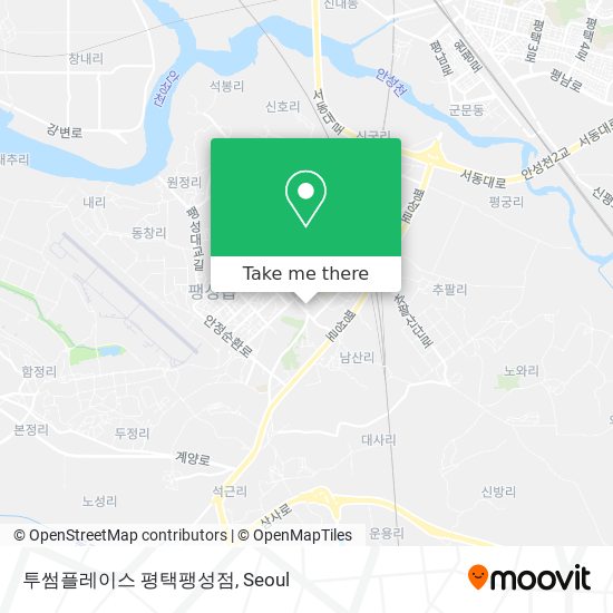 투썸플레이스 평택팽성점 map