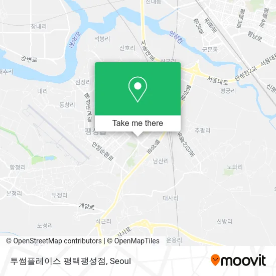 투썸플레이스 평택팽성점 map