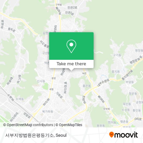 서부지방법원은평등기소 map