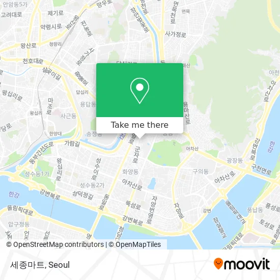 세종마트 map