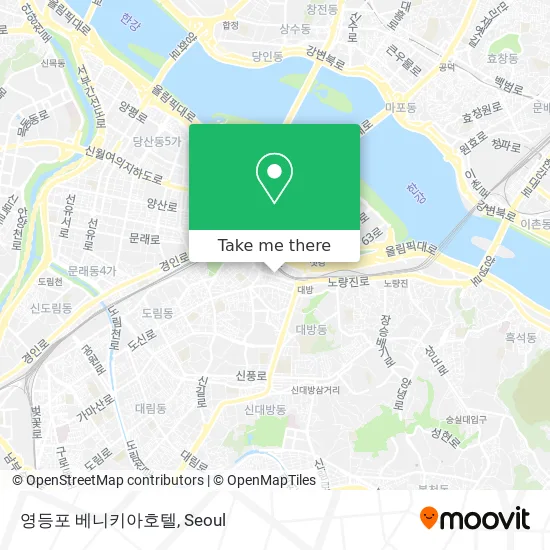 영등포 베니키아호텔 map