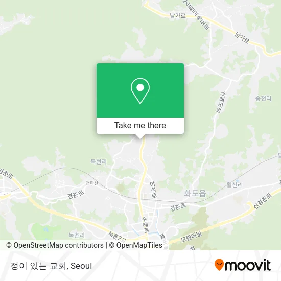 정이 있는 교회 map