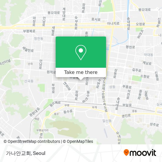 가나안교회 map