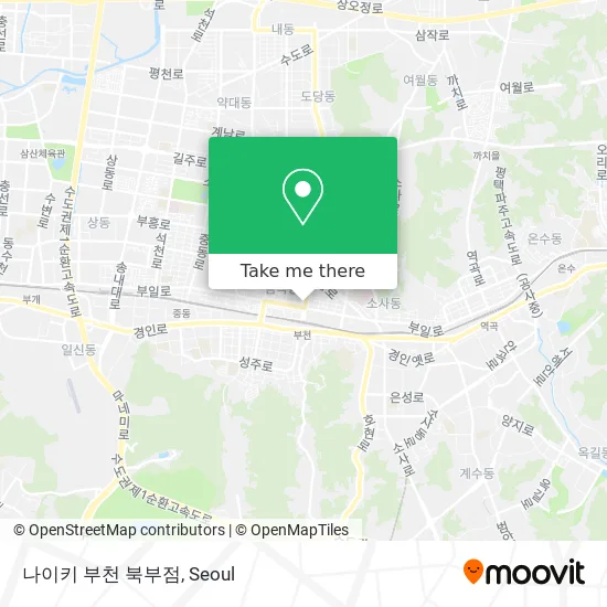 나이키 부천 북부점 map