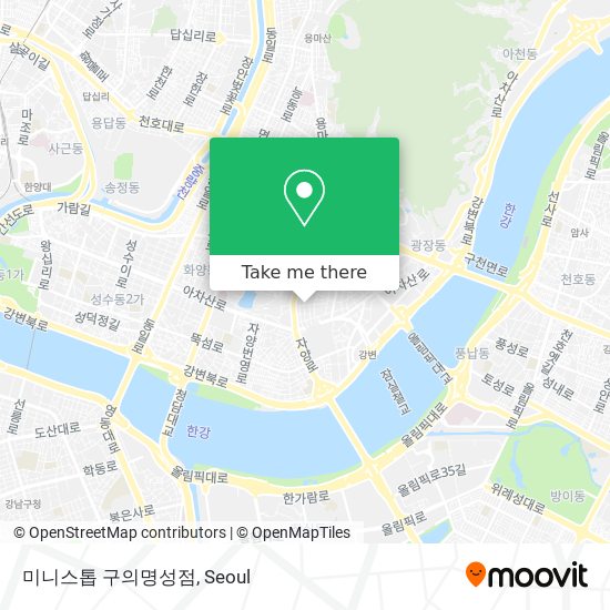 미니스톱 구의명성점 map