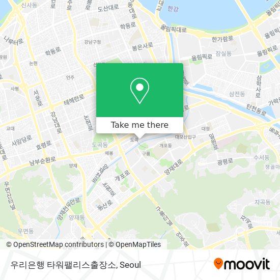 우리은행 타워팰리스출장소 map